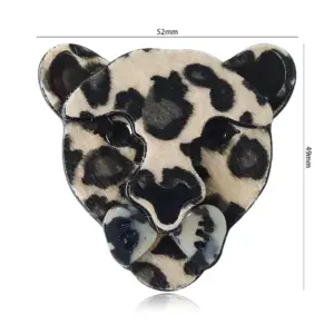 Leopard Print Cheetah Brooch Acrylic Necklace 7 Sd561282183924c179765fde75c778747H