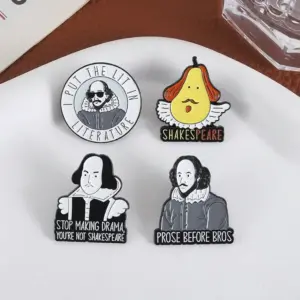 Colorful Shakespeare Literary Brooch Set 14 Sd57f102957d64040a0b130c107a314c3K