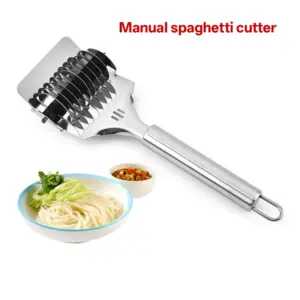 Manual Stainless Steel Pasta Cutter for Spaghetti & Fettuccine 8 Sd594f3373e6840888405fee68d69aacbU