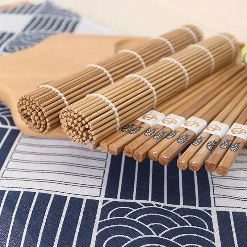 Eco-Friendly Bamboo Sushi Tools Set for Home 4 Eco-Friendly Bamboo Sushi Tools Set for Home - Image 4