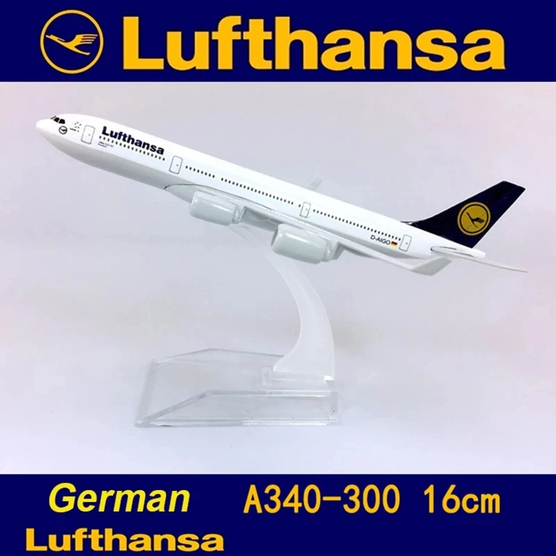 Lufthansa Airbus A340 Diecast Model 16cm 2 Lufthansa Airbus A340 Diecast Model 16cm - Image 2