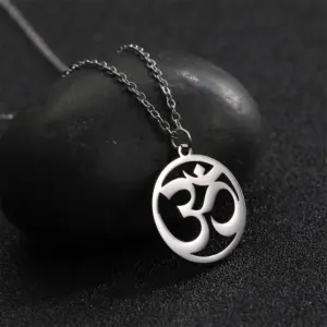 Stainless Steel OM Yoga Pendant Necklace 9 Sd60be4fef2404163bc42d3698cec0840k