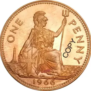 Vintage 1966 Queen Elizabeth Penny Replica 3 Sd60c3fa8ad834460b08f5d9ecdffe08aA
