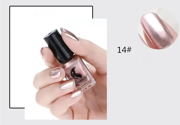 Mirror Silver Nail Polish - 6ml, Stainless Steel Finish 7 Mirror Silver Nail Polish - 6ml, Stainless Steel Finish - Image 7