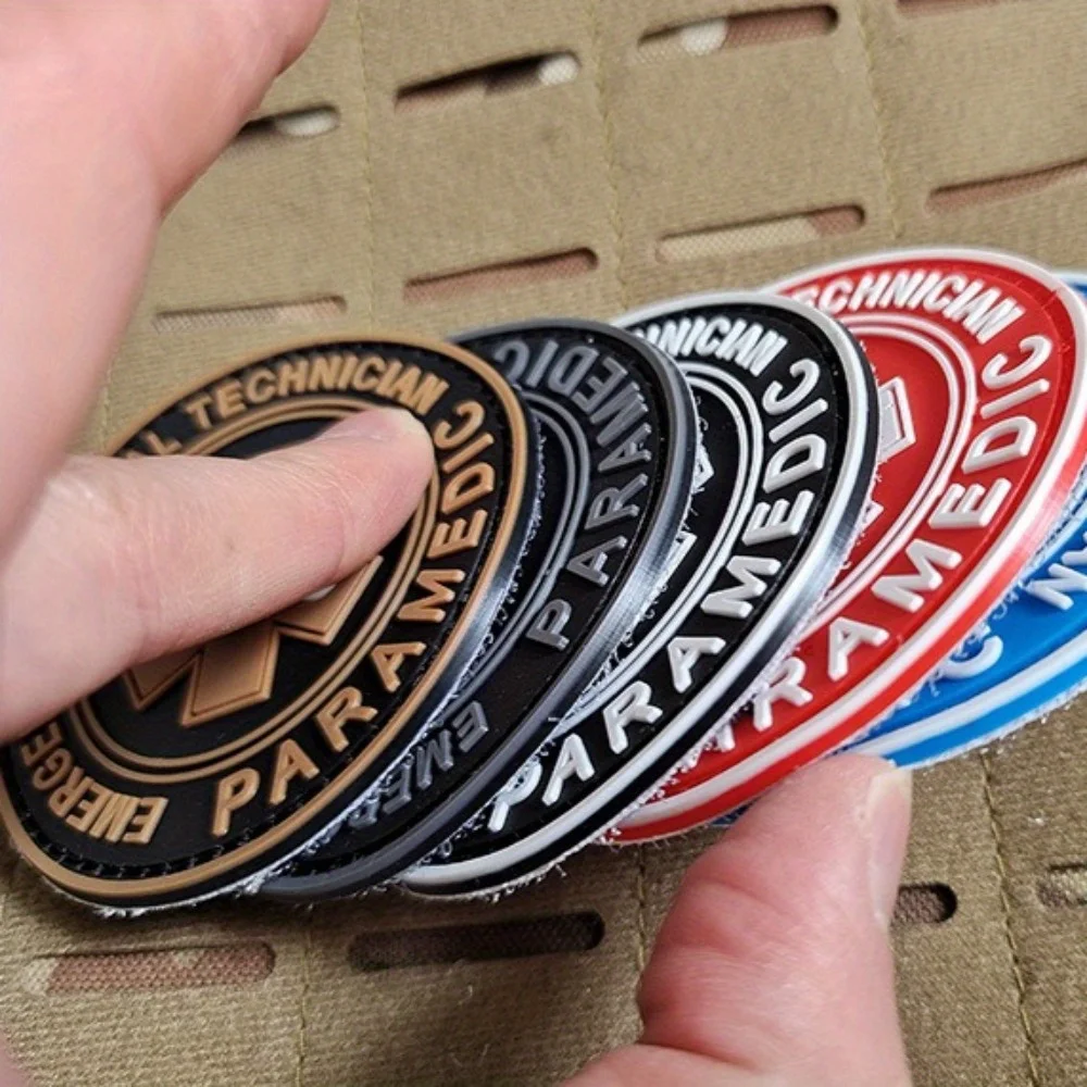Emergency Medical Paramedic PVC Patch in 5 Colors 3 Emergency Medical Paramedic PVC Patch in 5 Colors - Image 3