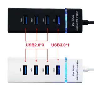 USB 3.0 Hub with 4 Ports for PC and Mac 10 Sd68d396f19b542758200af01f9e77d1e3