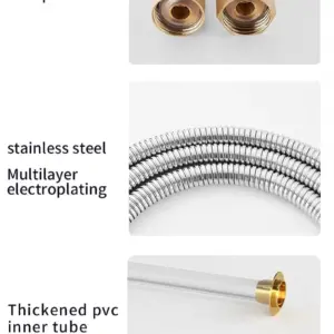 Premium Stainless Steel Shower Hose 1.5M-3M 12 Sd6a29ab4a4734d7ab01b03f6837100cfU 1