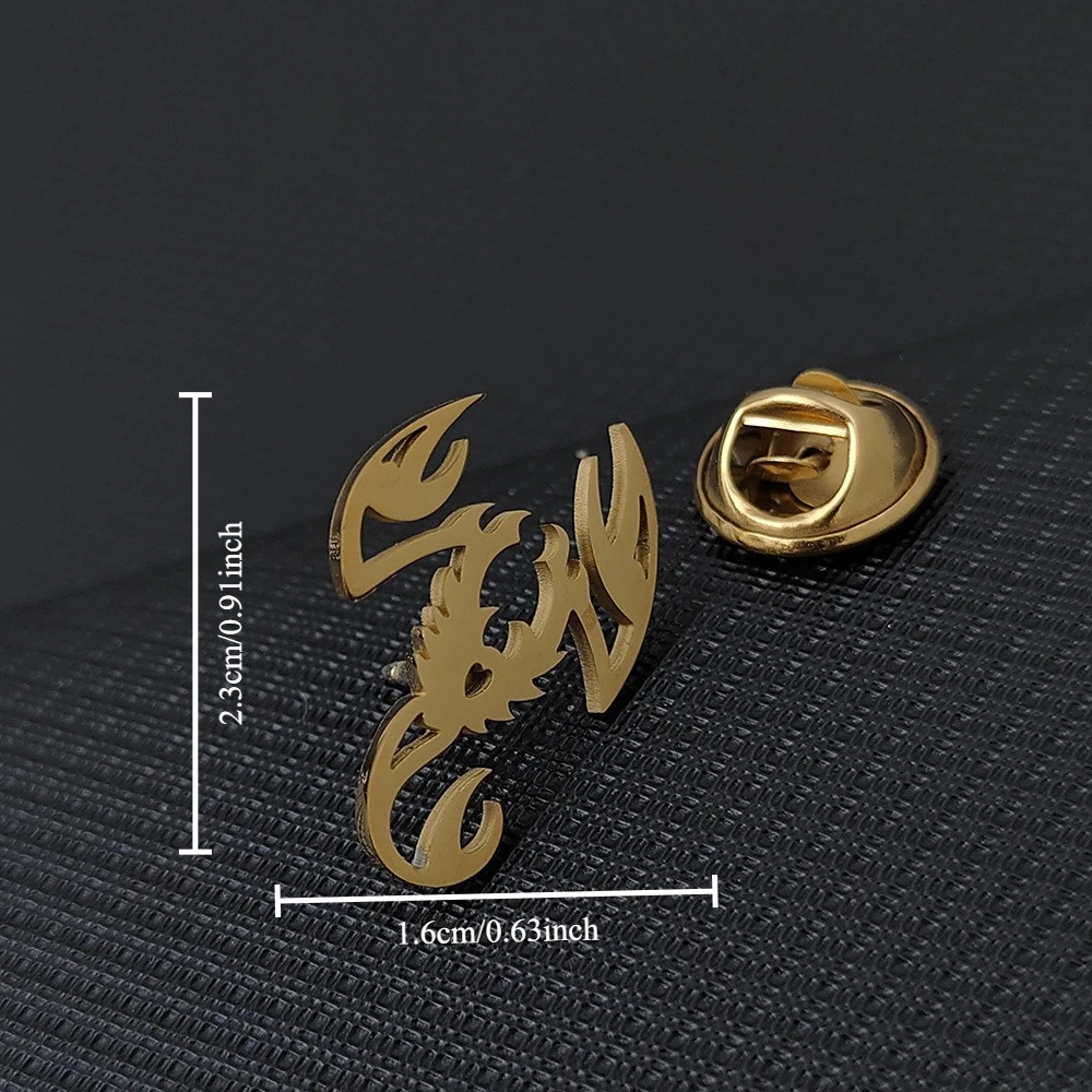 Edgy Alloy Scorpion Brooch for Men & Women 2 Edgy Alloy Scorpion Brooch for Men & Women - Image 2
