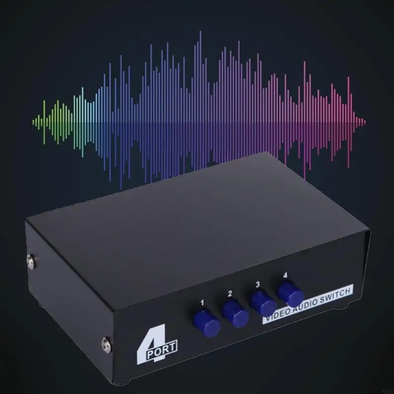 Black 4-Channel Video Switcher for AV Devices 3 Black 4-Channel Video Switcher for AV Devices - Image 3