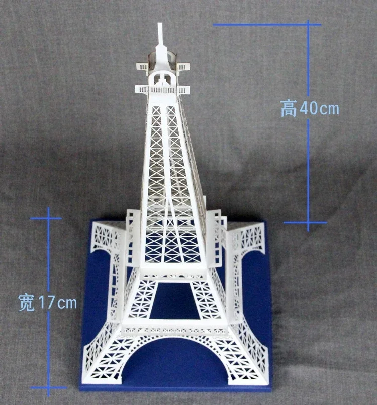 DIY Paper Eiffel Tower Model Kit 2 DIY Paper Eiffel Tower Model Kit - Image 2
