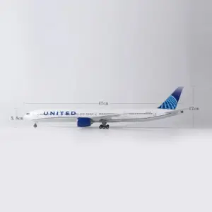 United Airlines B777 47cm Scale Aircraft Model 11 Sd6cc50bb036f4a90a7b9ca3c5c52d2f9A