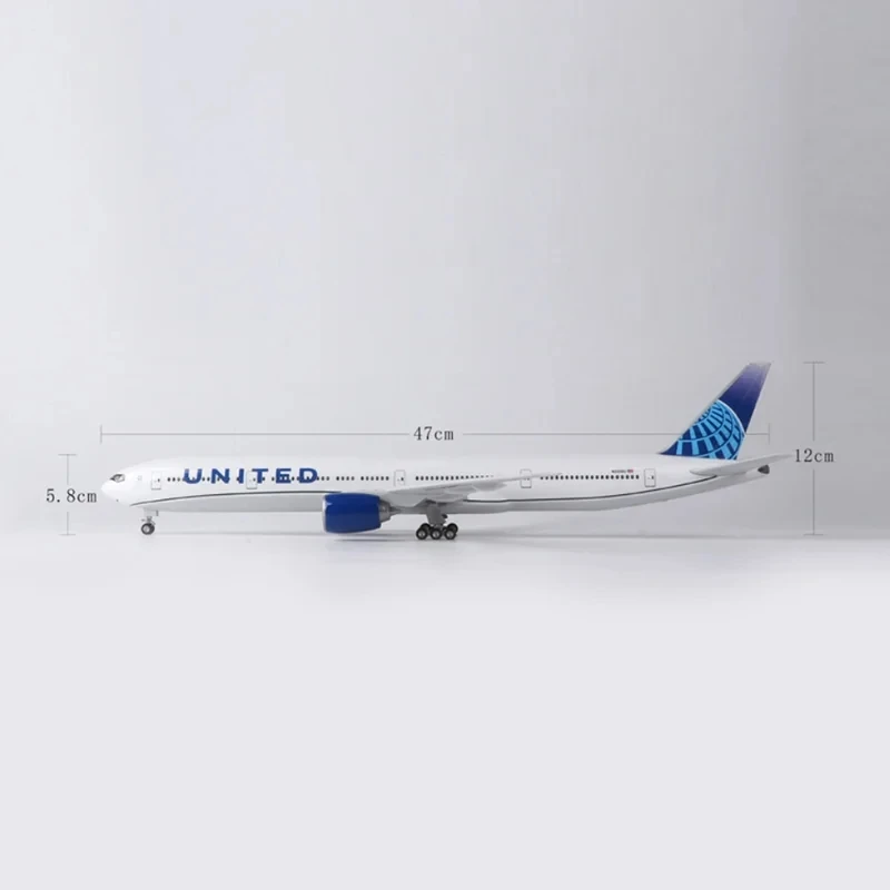 United Airlines B777 47cm Scale Aircraft Model 6 United Airlines B777 47cm Scale Aircraft Model - Image 6