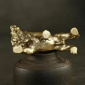 Vintage Brass Lion Sculpture for Home or Office 9 Sd6cd0424866747948a8aff98899994568