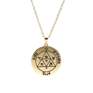 Vintage Stainless Steel Pentacle Necklace 14 Sd6d968d9d20641d9a71f26081bc9613aP
