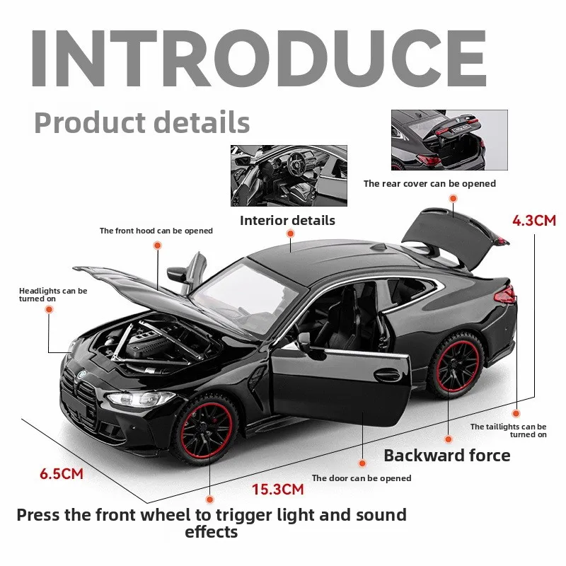 1:32 Scale Diecast Sports Car Model 4 1:32 Scale Diecast Sports Car Model - Image 4