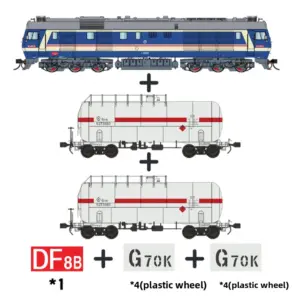 HO 1/87 Scale Model Train Set with Locomotive 13 Sd725f22784bf4520882dd8241f9866627