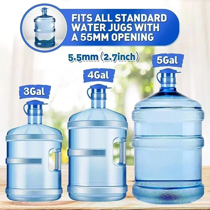 Blue Silicone Water Jug Cap for 55mm Openings 4 Blue Silicone Water Jug Cap for 55mm Openings - Image 4
