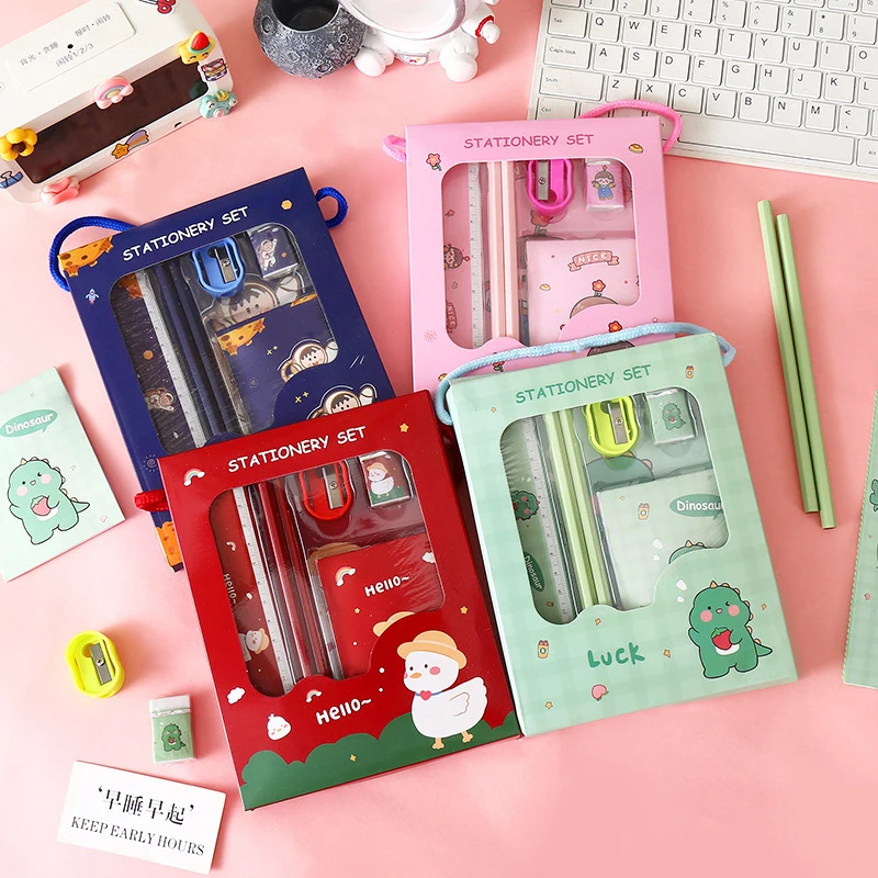 Vibrant 6-Piece Children's Stationery Set 4 Vibrant 6-Piece Children's Stationery Set - Image 4