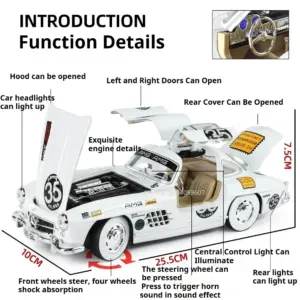 1:18 Mercedes-Benz 300SL Collectible Model 12 Sd7a3c5bce3bf472488c87723fa0870ffc