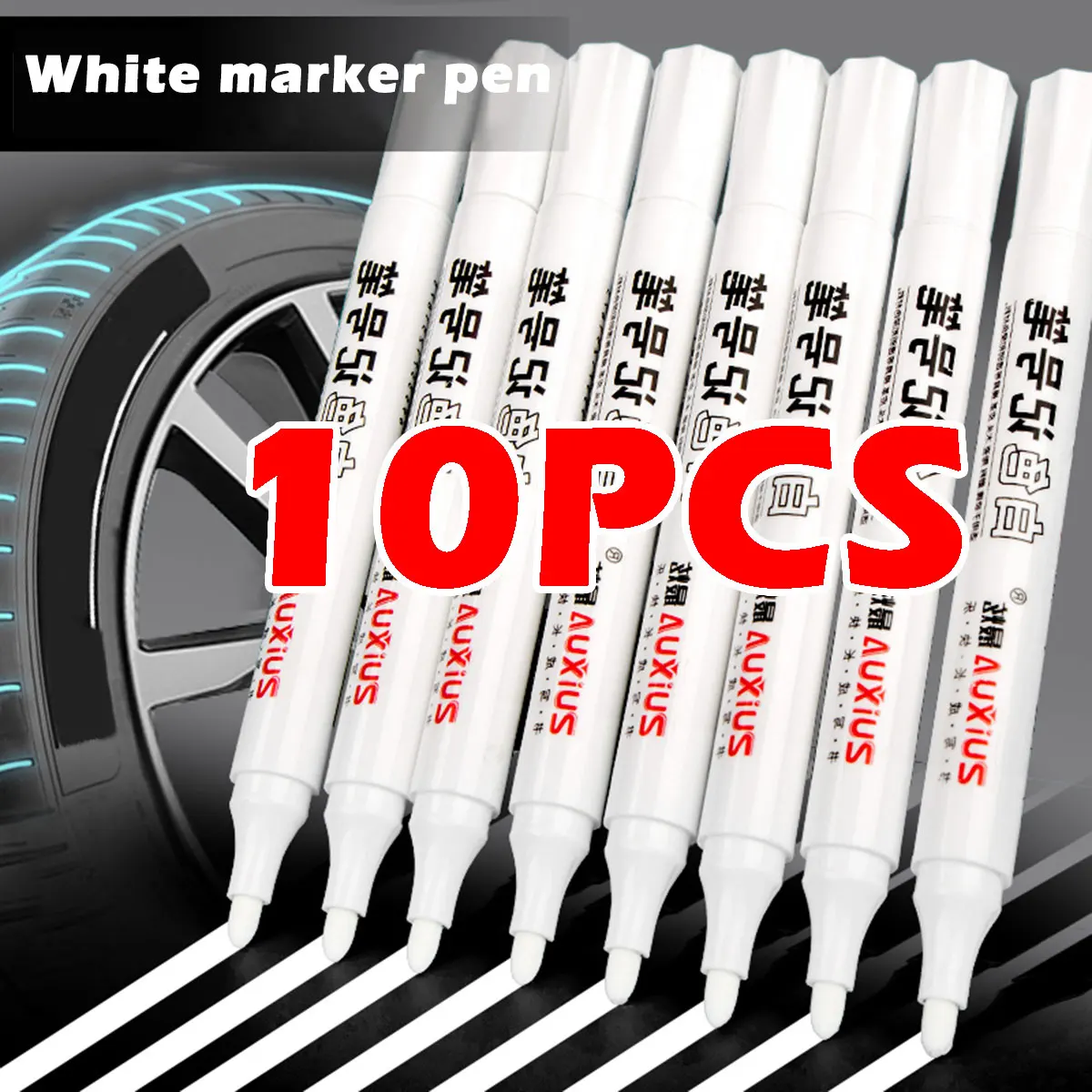 White Waterproof Oil-Based Gel Marker Set 9 White Waterproof Oil-Based Gel Marker Set - Image 9