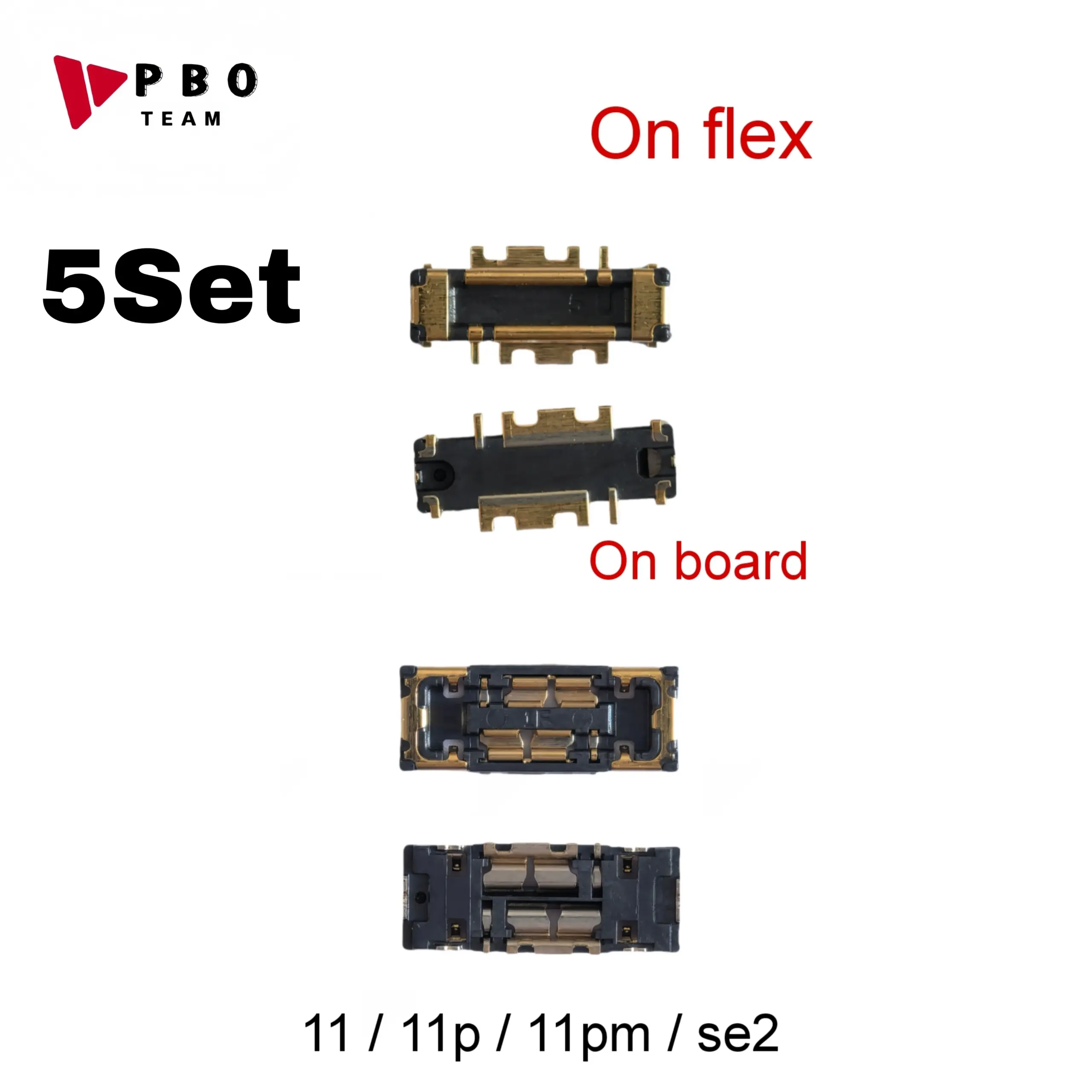 iPhone Battery FPC Connector Clips Set (5 Pieces) 4 iPhone Battery FPC Connector Clips Set (5 Pieces) - Image 4