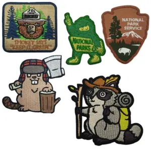 Outdoor Nature Scene Embroidery Patch 3-5 cm