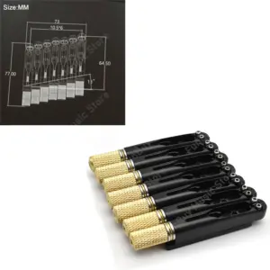 Headless Electric Guitar Bridge Model 1202 in Chrome or Black 12 Sd84e0df0aed54eeab1281369cced43a6d