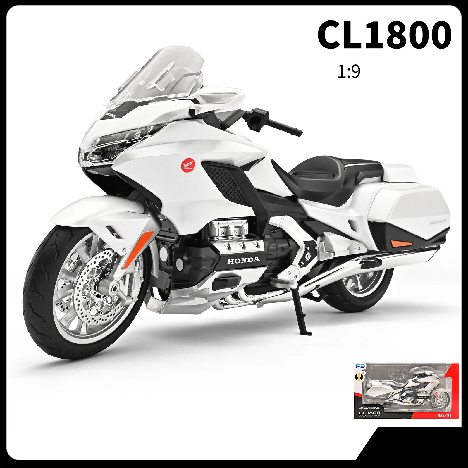 Red Honda Goldwing Diecast Model 1:9 Scale 8 Red Honda Goldwing Diecast Model 1:9 Scale - Image 8