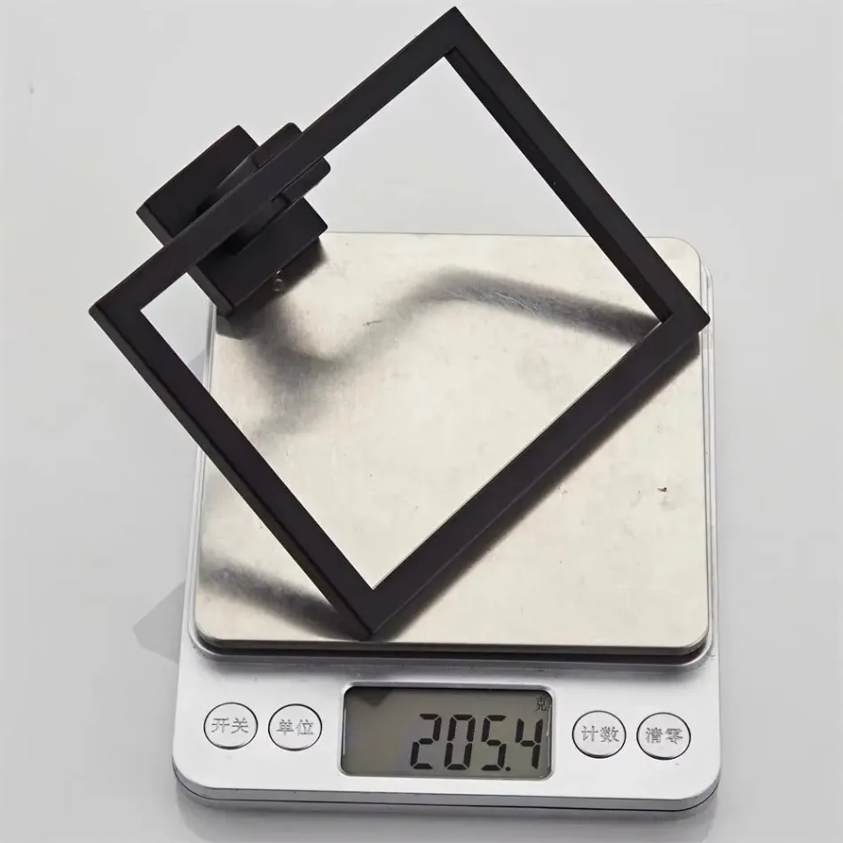 Modern Black Stainless Steel Towel Ring 2 Modern Black Stainless Steel Towel Ring - Image 2