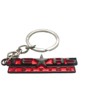 Bold 3D Metal Keychain with Star Accent 15 Sd87374fbe4de43f6b3b1420535b1a24dh