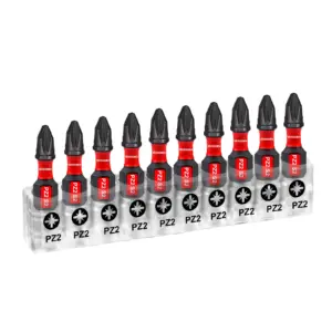 PZ2 Impact Screwdriver Bit Set with Magnetic Tips