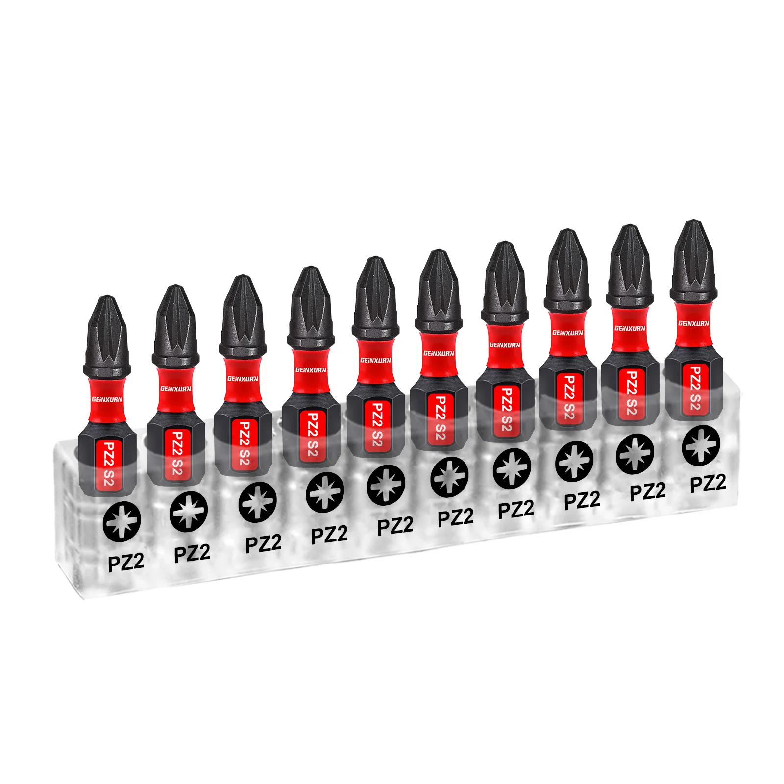 PZ2 Impact Screwdriver Bit Set with Magnetic Tips 1 PZ2 Impact Screwdriver Bit Set with Magnetic Tips
