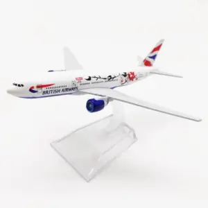 British Plum Blossom Airways B777 Diecast Model 9 Sd8a896f5d97e439eaf6aadb5d2f81eaeo