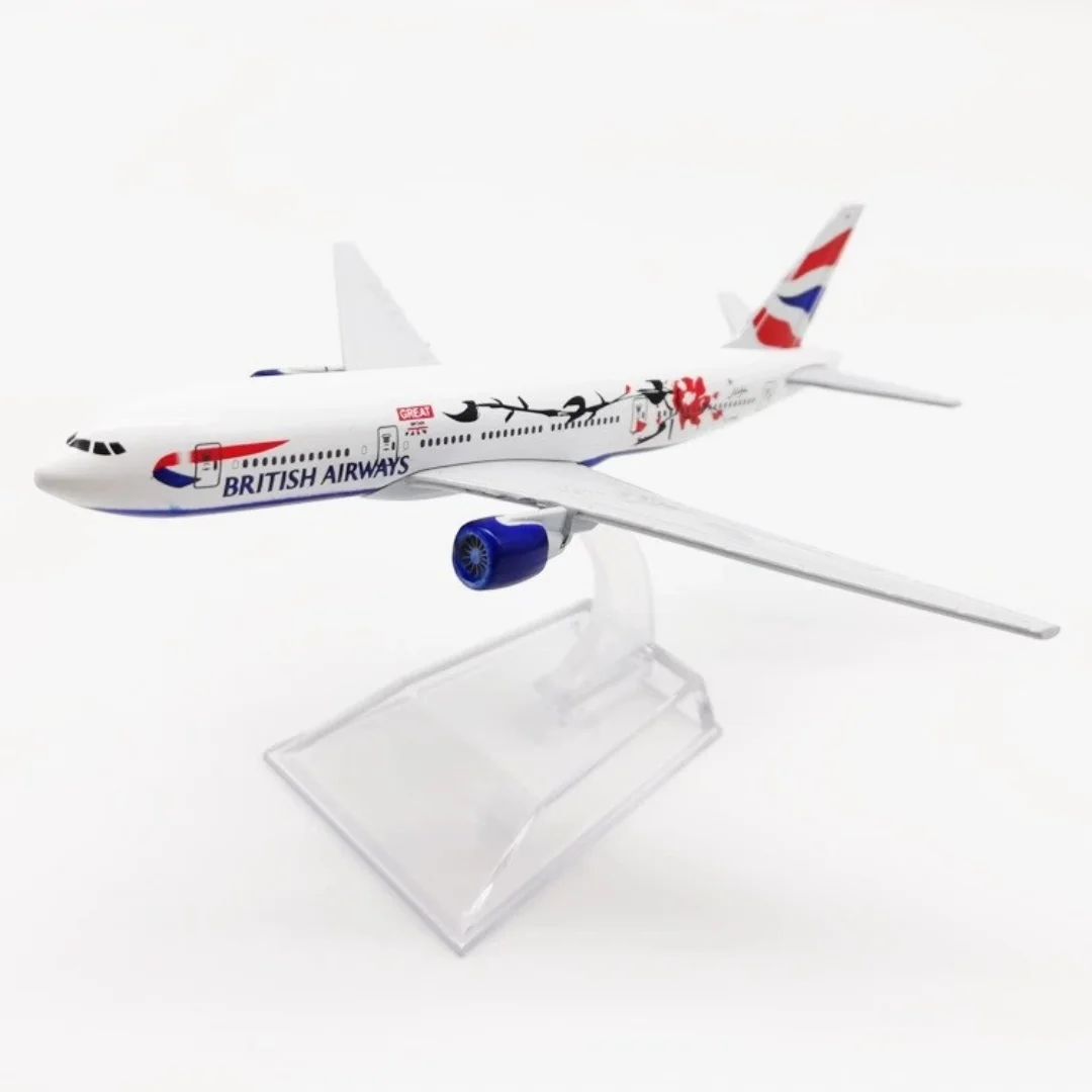 British Plum Blossom Airways B777 Diecast Model 5 British Plum Blossom Airways B777 Diecast Model - Image 5