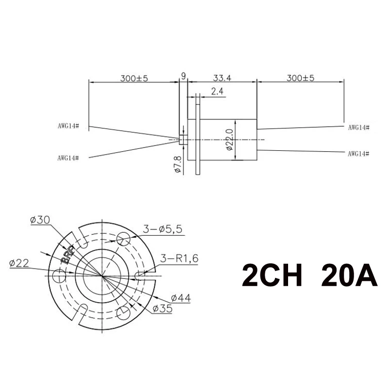 22mm Conductive Slip Ring for Industrial Use 6 22mm Conductive Slip Ring for Industrial Use - Image 6
