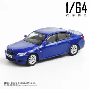 Miniature BMW M5 E60 Diecast Model 1:64 Scale - Blue