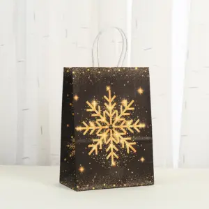 Elegant Black and Gold Christmas Gift Bags Set 19 Sd905a29cabba4ef5840a2aea7ad79d4eF
