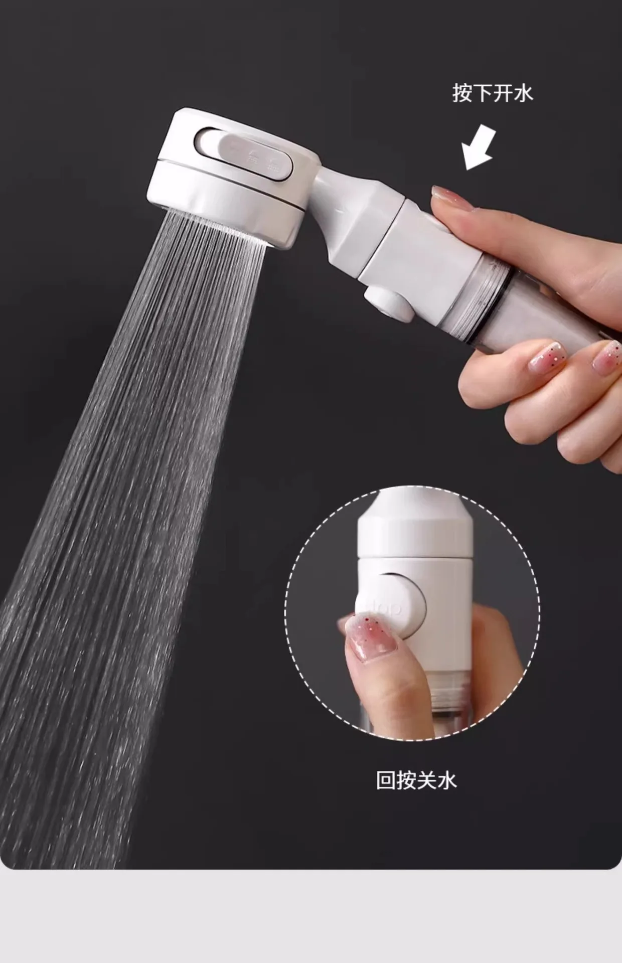 Mini Portable High-Pressure Shower Head 3 Mini Portable High-Pressure Shower Head - Image 3