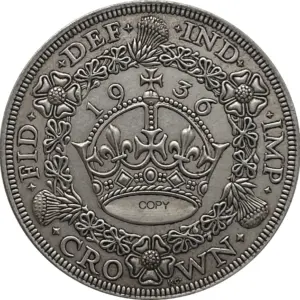 1936 British Crown Replica with King George V 14 Sd93ec425f9f844388518abbb0e4154933