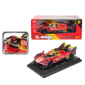 Ferrari 499p 1:24 Diecast Racing Car Model 13 Sd94cba99441b41599a89d02dcf003c4ea