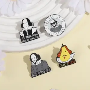 Colorful Shakespeare Literary Brooch Set 15 Sd963bfc011624259b2d7bf7262b4d9256