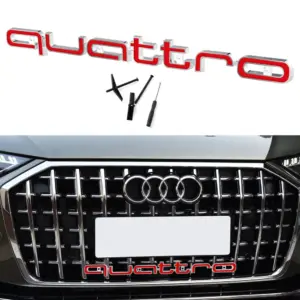 Custom Audi Quattro Front Grille Emblem 41.8cm 14 Sd96f0c2b082541fbae75ec67531f4b79x