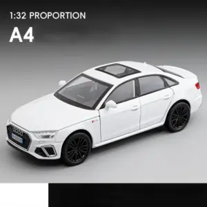White 1:32 Diecast Car Model with Sound 17 Sd97f919b735c439c979245996e36cf7bN