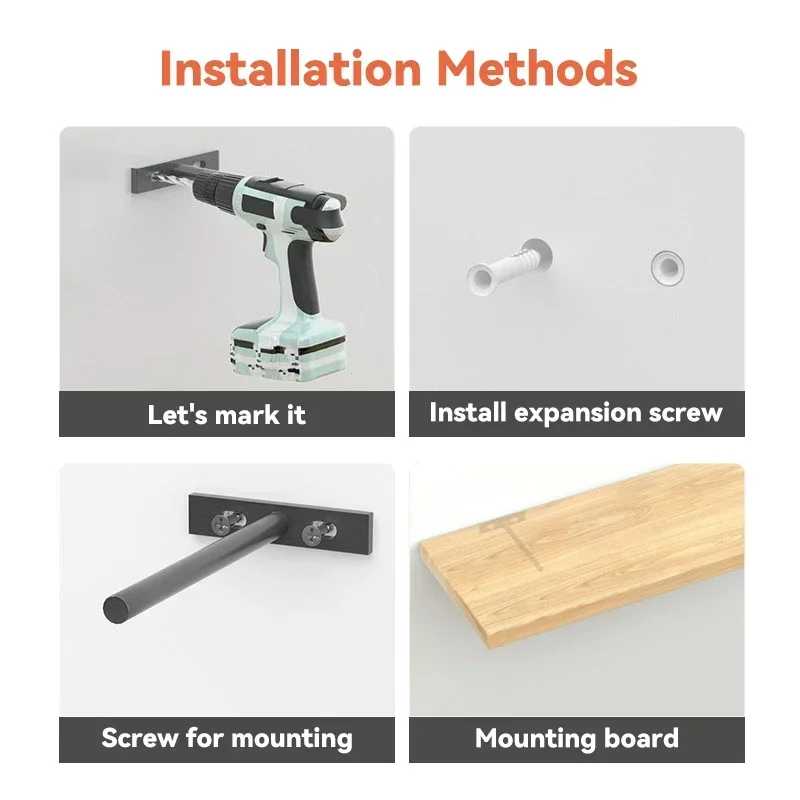 Invisible Floating Wall Shelf 4/6 Inches 4 Invisible Floating Wall Shelf 4/6 Inches - Image 4