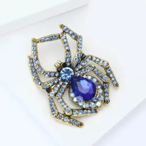 Unisex Spider Brooch Model XZ7413 with Gemstone 11 Sd9ff0e39f10e48cd9a882ecd1129848cw
