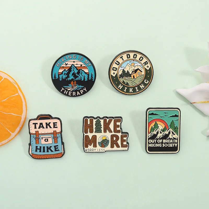 Outdoor Hiking Brooch Model XZ7413 2 Outdoor Hiking Brooch Model XZ7413 - Image 2