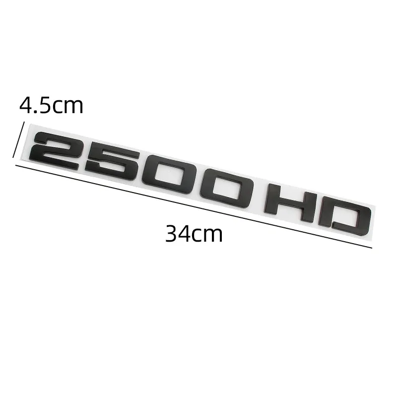 Chrome Black 2500 HD Decal for GMC Trucks 2 Chrome Black 2500 HD Decal for GMC Trucks - Image 2