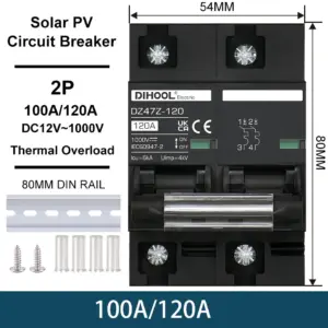 2-Pole DC Circuit Breaker 1000V, 120A 8 Sdab0ecbeae064f47822858effa19ecbdU