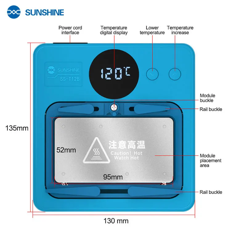 SUNSHINE SS-T12B Motherboard Heating Platform 7 SUNSHINE SS-T12B Motherboard Heating Platform - Image 7