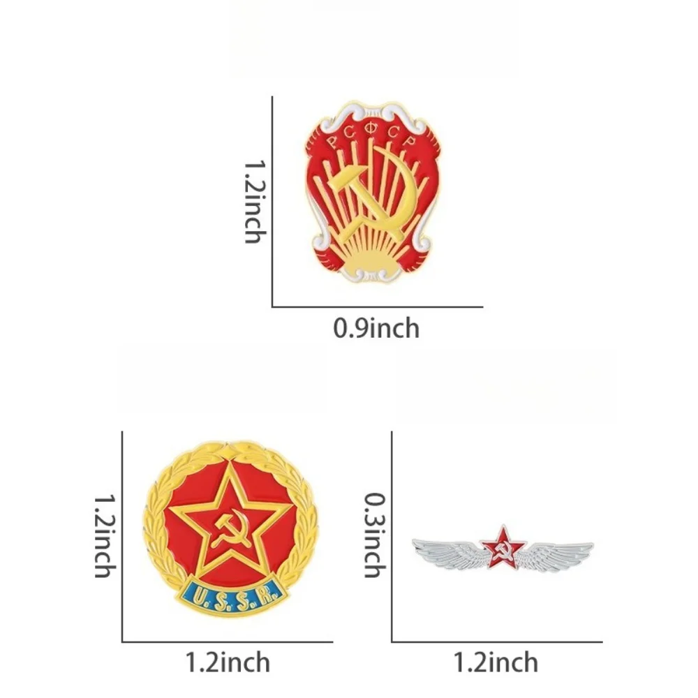 Soviet-Inspired Metal Badge Collection 2 Soviet-Inspired Metal Badge Collection - Image 2